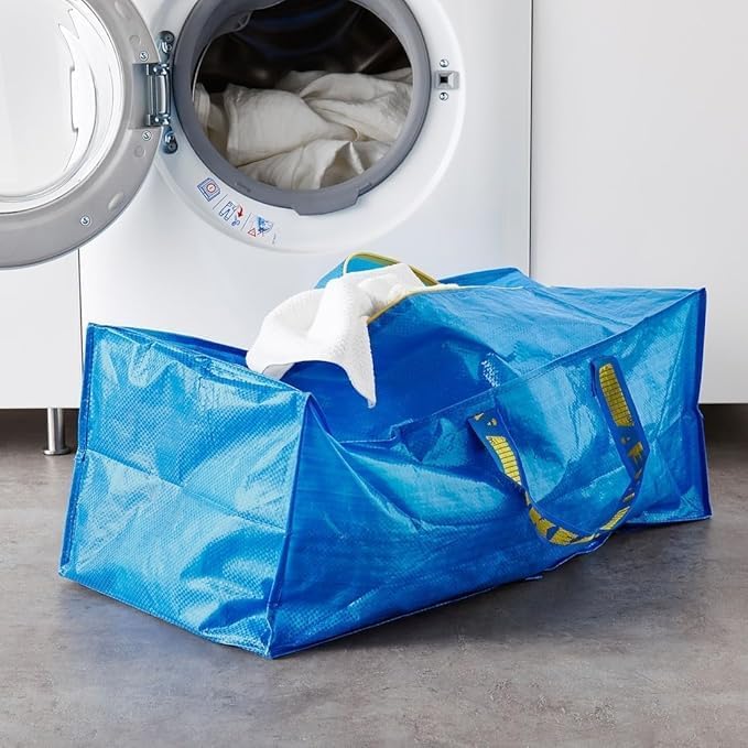 IKEA 901.491.48 Frakta Storage Bag, Blue, 4 Pack