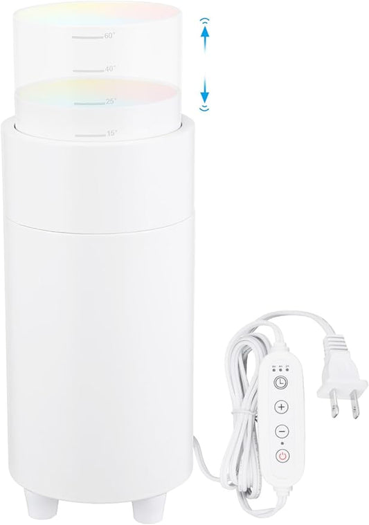 TORCHSTAR 5CCT Zoomable Uplighting Floor Can Light, 10.39 Inch High, 15°- 60°Beam Angle, 1200LM Dimmable Spot Light with Auto Switch, 1800K-5000K, Adjustable Up Lights Indoor for Plant Picture, White