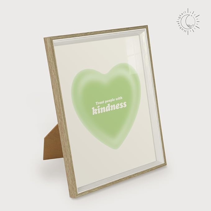 Habseligkeit Green Danish Pastel Wall Decor for Girls Dorm, Aesthetic Cute Room Decor, Preppy Wall Art Prints for Room Decor Aesthetic Framed, 8x10in, Set of 6