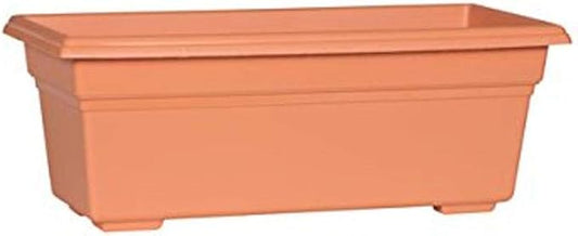 Novelty 16195, Terracotta, Countryside Flower Box Planter, 18-Inch