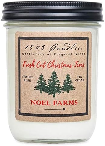 1803 Candles - 14 oz. Jar Soy Candles - (Fresh Cut Trees)