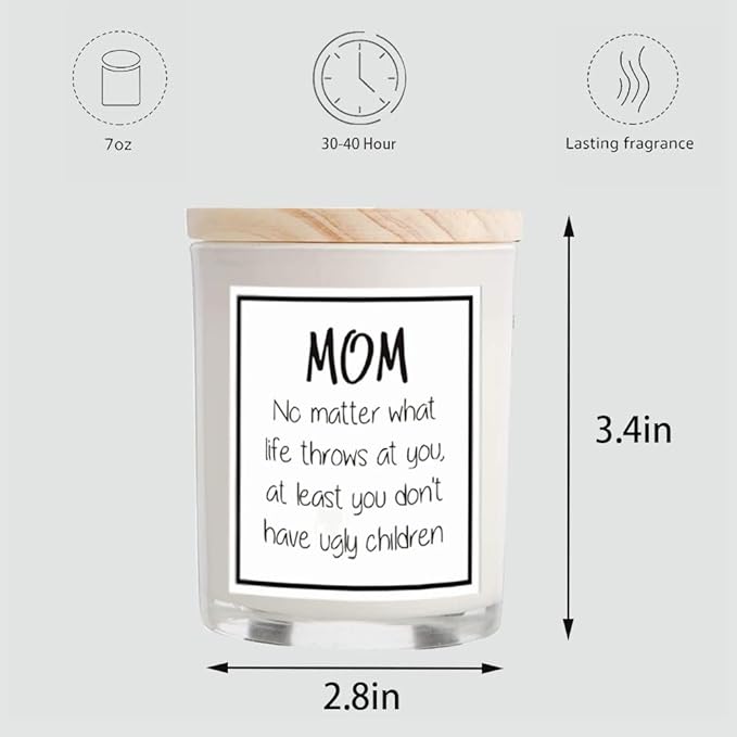 Gifts for Mom from Daughter Son, Funny Birthday & Mothers Day & Thanksgiving & Christmas Gifts(Vanilla)