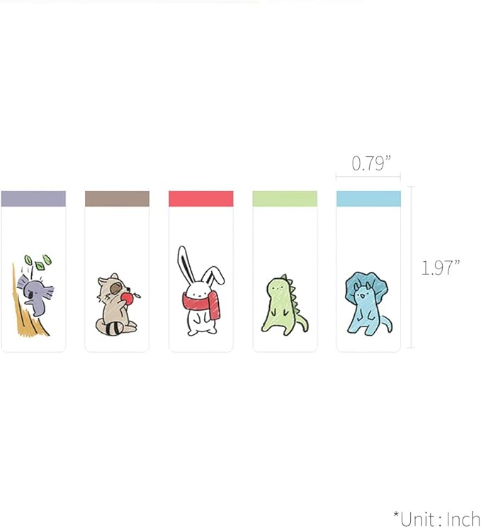 Monolike Magnetic Bookmarks Buddy ver.2, Set of 5