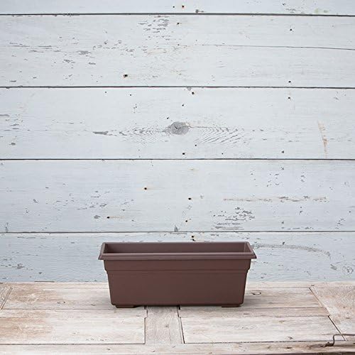 Countryside Flower Box Planter, Brown, 18-Inch