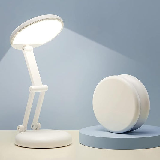 One Fire Cordless Desk Lamp for College Dorm Room,Dimmable Battery Powered Lights,3600mAh Rechargeable Wireless Table Lamp,Small Mini Lamp&Portable Classroom Light for Dorm,Bed,Reading,Home,Nail,Craft