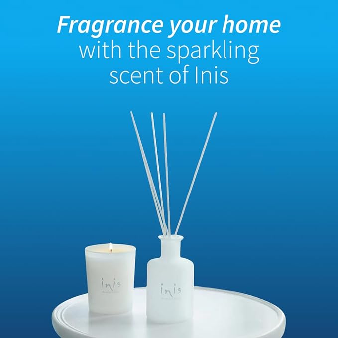 Inis The Energy of The Sea Fragrance Diffuser Set - Diffuser for Home - Reed Diffuser - Reed Diffuser for Home - Scent Diffuser for Home - Oil Diffuser - Essential Oil Diffuser - 3.3 Fluid Ounce