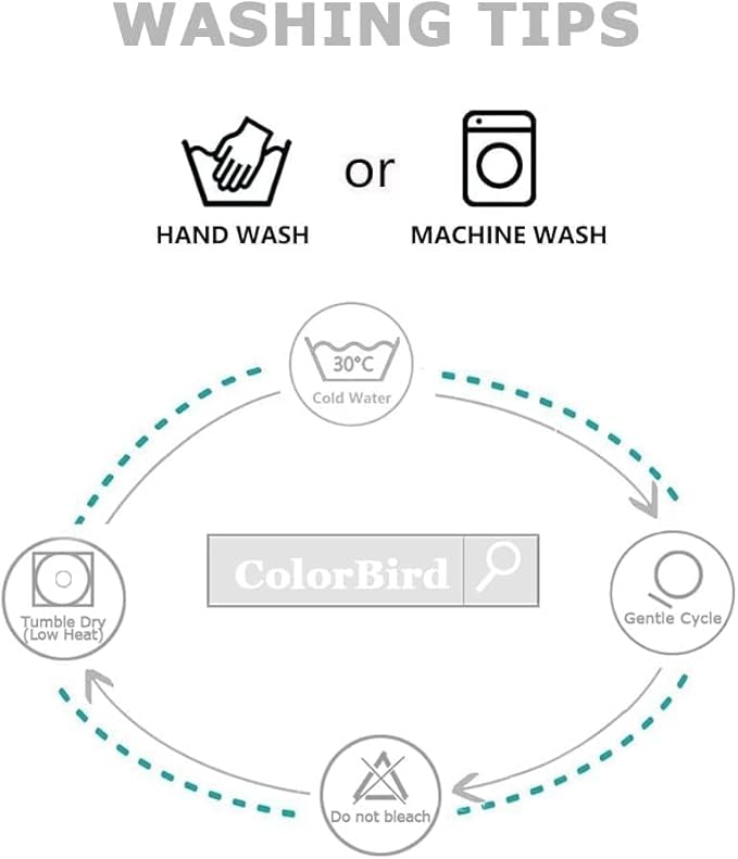 ColorBird Sage Curtain 84 inch Length, 2 Panels Farmhouse Linen Curtains for Living Room, Light Filtering Embroidered Curtains & Drapes for Dining Bedroom Nursery Doorways
