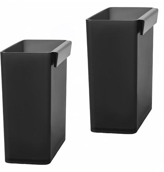 2 pack Bath Caddy Basket,Waterproof Bathroom Organizer,Space Saving Toothpaste Holder,Shower Caddy Accessories for Bathroom,Bathtub,Shower Pan,Kitchen(Black)