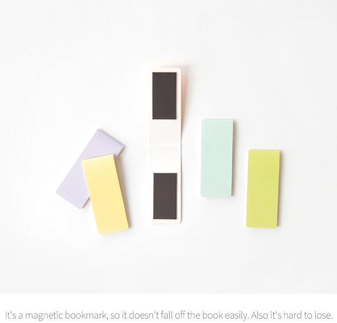 Monolike Magnetic Bookmarks Pastel, Set of 5
