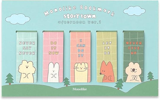 Monolike Magnetic Bookmarks Storytown Afternoon Ver.1, Set of 5