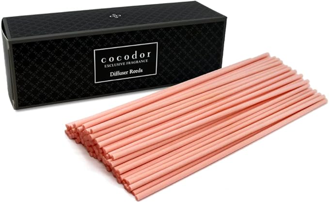 Cocod'or COCODOR Diffuser Pink Fiber Reed Sticks(100pcs, 8" x 4mm) / Diffuser Oil Refill, Home Fragrance, Aromatherapy, Reed Diffuser Set, Sticks for Reed Diffusers, Office Décor, Decoration
