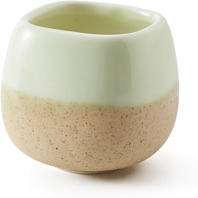SUN-E 5 in Set 2.2 Inch Container Planter Ceramic Flowing Glaze Five Color Base Serial Set Succulent Plant Pot Cactus Plant Pot Flower Pot Idea