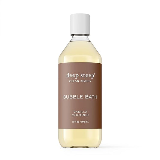 Deep Steep Bubble Bath, 10 oz (Vanilla Coconut)