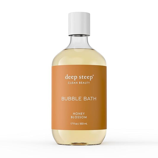 Deep Steep Bubble Bath 17oz (Pack of 1) (17 Fl Oz (Pack of 1), Honey Blossom)