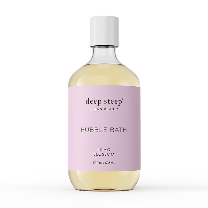 Deep Steep Bubble Bath 17oz (Pack of 1) (17 Fl Oz (Pack of 1), Lilac Blossom)