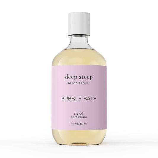 Deep Steep Bubble Bath 17oz (Pack of 1) (17 Fl Oz (Pack of 1), Lilac Blossom)