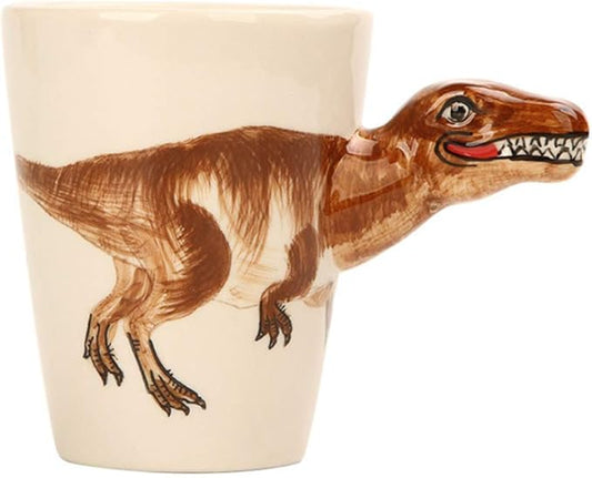 Hand-painted Animals Ceramic Mug (13.66oz) (Tyrannosaurus Rex)
