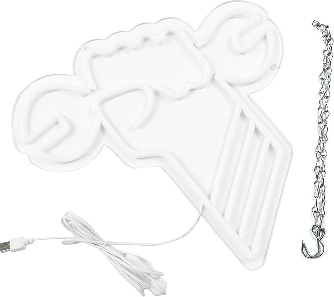 JFLLamp Wrench Garage Neon Signs for Wall Decor Neon Lights for Bedroom Led Business Signs Suitable for Garage Christmas Birthday Party Unique Gift for Lover, 5V Power Adapter, 12.2*13.1 Inch (White)