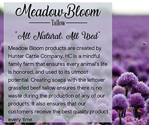 EST'D 2004 HC EST'D 2004 HC Meadow Bloom Tallow Bar Soap - Fennel & Clay 2 Pack - Made with All Natural 100% Grass Fed Tallow Handmade Soap Bar - Great for Face or Body Soap