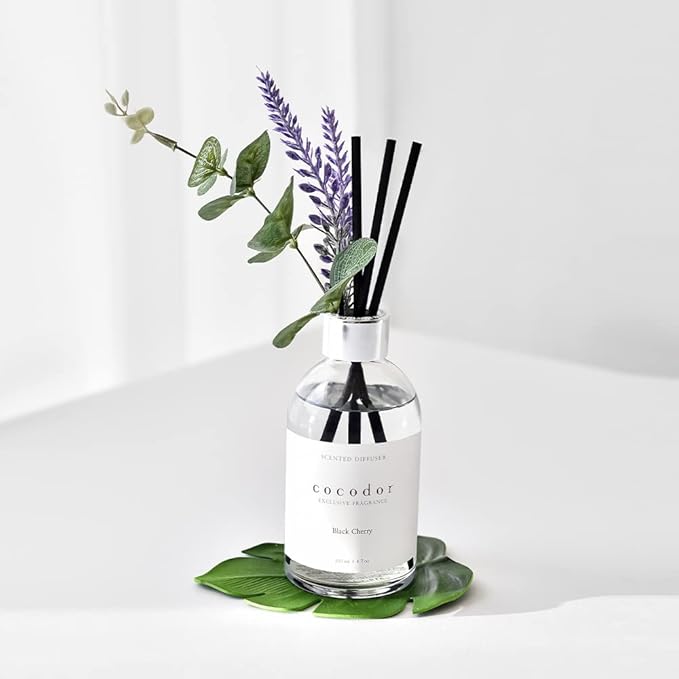 COCODOR White Label Lavender Diffuser/Flower Market/6.7oz(200ml)/Home Decor & Office Decor, Fragrance and Gifts, Aromatherapy
