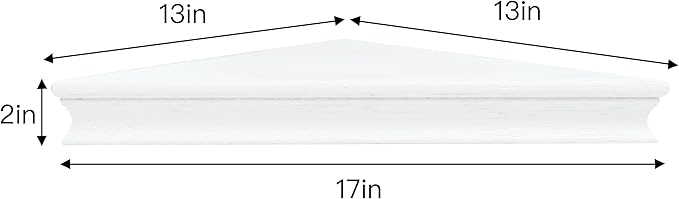 Corner Floating Shelf for Wall Set of 4,Triangular Corner Shelves Wall Mounted for Bedroom,Living Room,Bathroom,Kitchen-White
