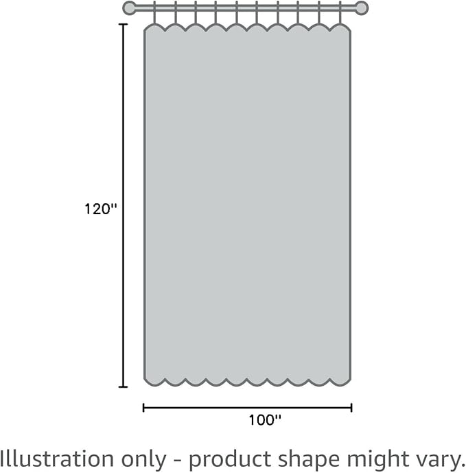 jinchan Taupe Linen Blend Curtain 120 inch Extra Long 1 Panel Extra Long for Sliding Door, Light Filtering 100 inch Extra Wide Patio Door Drape with Rod Pocket Back Tab(100W x 120L, Taupe)