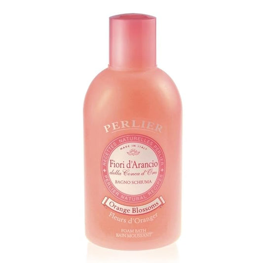 Perlier Orange Blossom Foam Bath Natural & Calming Aromatherapy Bubble Bath for Women & Men, Rich Foaming Formula Provides Deep Moisturization, Hydration for All Skin Types, (16.9 Fl Oz.)