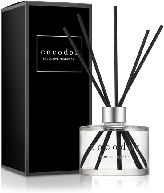 COCODOR Signature Reed Diffuser/Garden Lavender / 6.7oz(200ml) / 1 Pack/Reed Diffuser, Reed Diffuser Set, Oil Diffuser & Reed Diffuser Sticks, Home Decor & Office Decor, Fragrance and Gifts