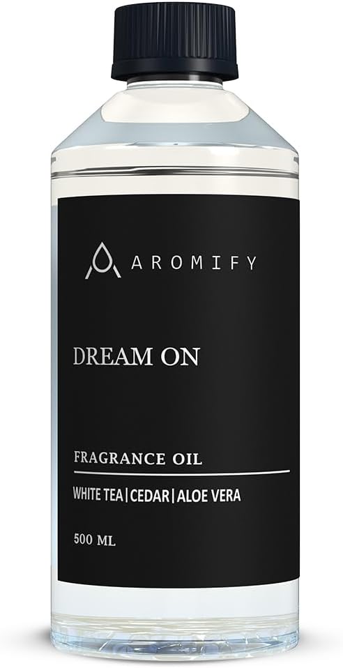 Dream On Fragrance Oil 16.9 FL Oz (500 mL), Inspired by Westin Hotels, Scent Diffuser Oil with White Tea, Aloe Vera & Cedarwood, Diffuser Oil for Home, Spa & Office, Pure Aroma Ingredients