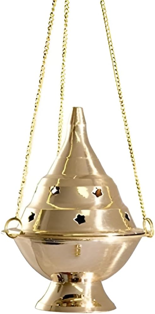 Hanging Censer/Charcoal Incense Burner, 4.5" H