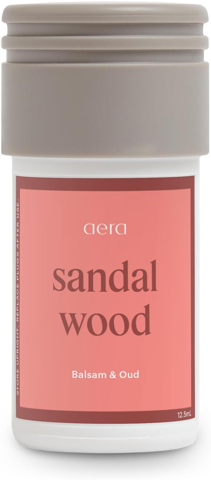 AERA Mini Sandalwood - Essential Oil for Home - Inspiring Calm Fragrance - Notes of Sandalwood, Balsam and Oud - Scent Refill - Capsule Size Works with Mini Diffuser