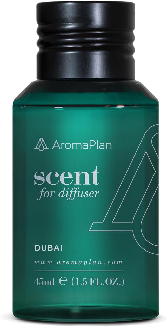 Aromaplan Hotel Scents Dubai,1.5 Fl Oz (45 ml)- Home Luxury Aroma & Hotel Fragrance Diffuser Oil- Hotel Diffuser Oil for Aromatherapy- USA Made, Bolder Aroma & Longer Lasting