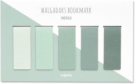 Monolike Magnetic Bookmarks Emerald, Set of 5