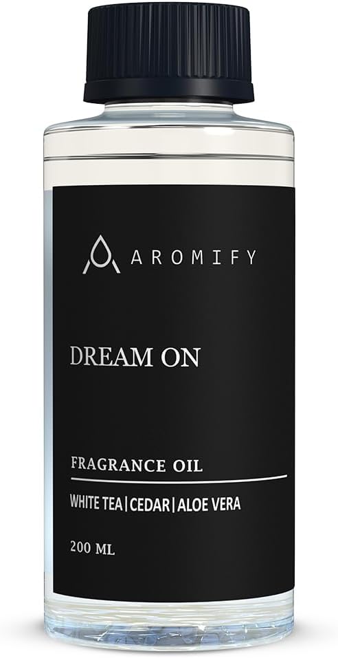 Dream On Fragrance Oil 6.7 FL Oz (200 mL), Inspired by Westin Hotels, Scent Diffuser Oil with White Tea, Aloe Vera & Cedarwood, Diffuser Oil for Home, Spa & Office, Pure Aroma Ingredients