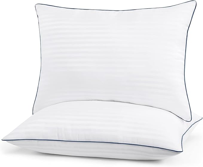 Homemate Bed Pillows for Sleeping - King Size(20"x36") Set of 2 Hotel Quality Pillows Allergy Friendly Microfiber Shell Fluffy Down Alternative Filling Pillow Suitable Back Stomach or Side Sleepers