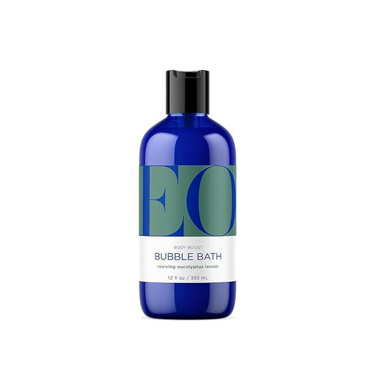 EO Bubble Bath, 12 Ounce (Pack of 1), Eucalyptus Lemon, Plant-Based, Botanical Extracts