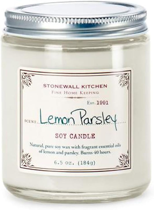 Stonewall Kitchen Lemon Parsley Soy Candle, 6.5 Ounce