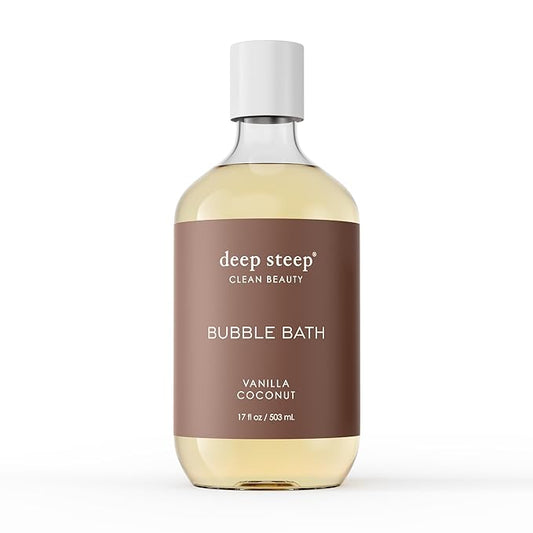 Deep Steep Bubble Bath 17oz (Pack of 1) (17 Fl Oz (Pack of 1), Vanilla Coconut)