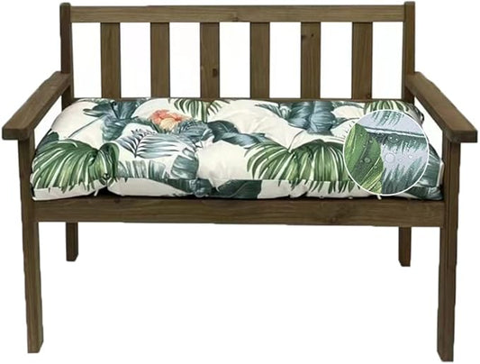 Outdoor Bench Cushion, Waterproof Swing Cushion Bench Seat Cushion, Swing Chair Replacement Seat Pads Cushion Pillow for Lounger Garden Furniture Patio Metal Wooden Bench (B, 47.24x20in)