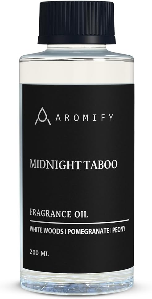 Midnight Taboo Fragrance Oil 6.7 Fl Oz (200 mL), Inspired by The Aria Hotel, Scent Diffuser Oil with Lemon, Pomegranate & Peony, Diffuser Oil for Home, Spa & Office, Pure Aroma Ingredients