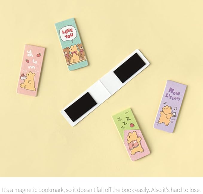 Monolike Magnetic Bookmarks Storytown Momo Series.1, Set of 5