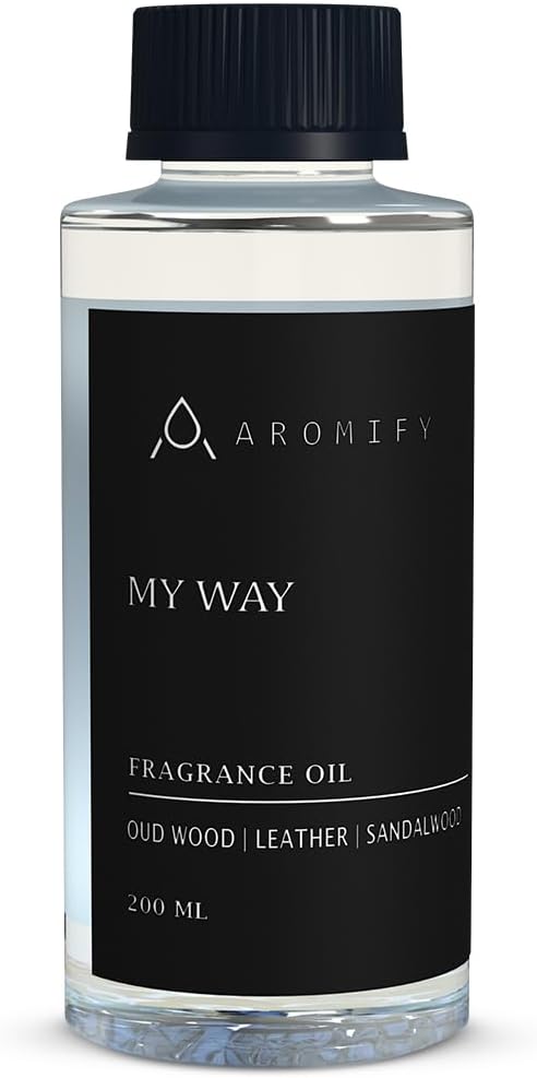 My Way Fragrance Oil 6.7 FL Oz (200 mL), Inspired by 1 Hotel Miami Beach, Scent Diffuser Oil with Leather, Sandalwood & Iris, Diffuser Oil for Home, Spa & Office, Pure Aroma Ingredients