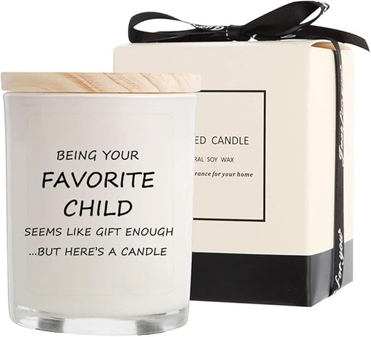 Gifts for Mom from Daughter Son - Best Gifts, Funny Mothers Day & Birthday & Thanksgiving & Christmas Gifts, Vanilla Candles(5.8oz)