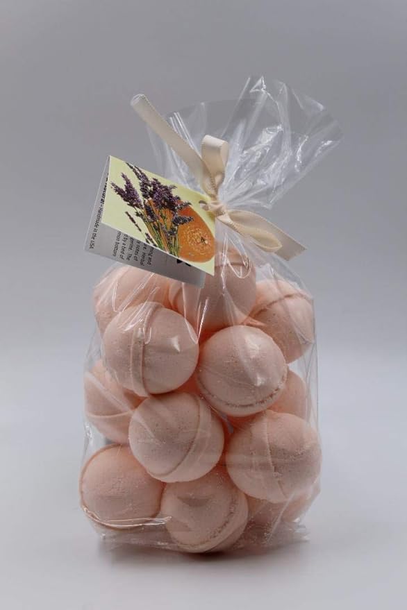 Spa Girl 14 Bath Bomb Fizzies with Shea Butter, Ultra Moisturizing (12 Oz) .Great for Dry Skin (Orange Dreamsicle)