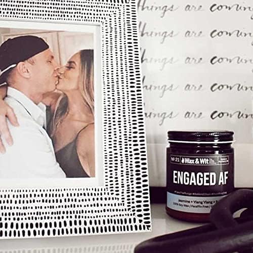 Wax & Wit Funny Soy Engagement Candle Gift for Women - Humorous, Aromatherapy Soy Wax Candle, Ideal for Just Engaged Gifts, Newly Engaged Couples – Jasmine, Ylang Ylang, Sage - 9oz