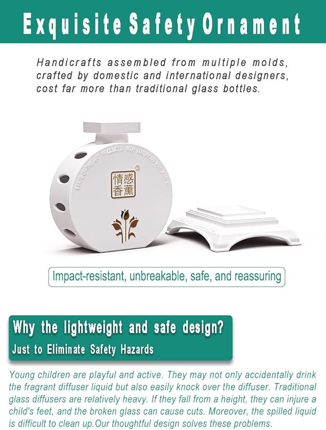 Next Gen Secure Healthy Office Home Set with Liquidless Essential Oil Fragrance Reed Diffuser