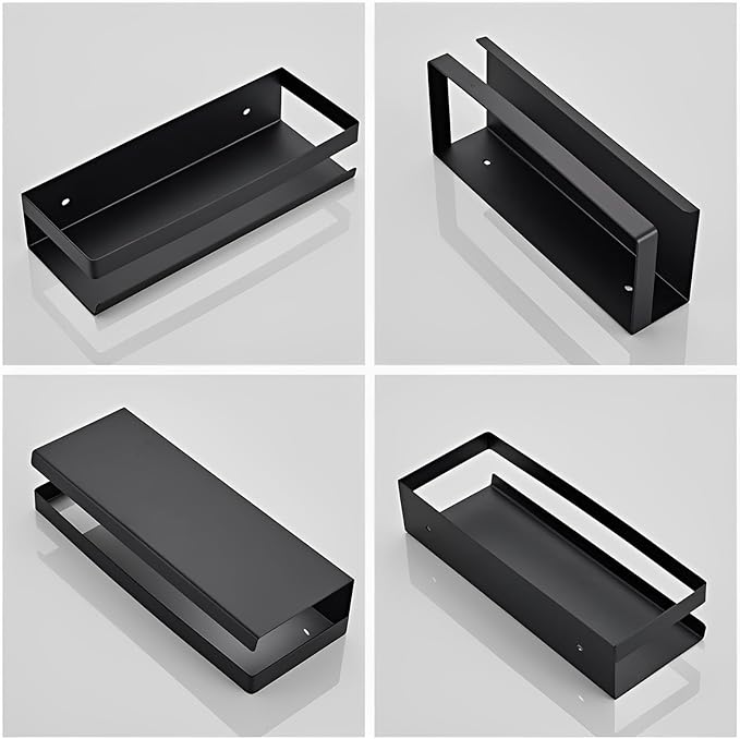15.7inches Stainless Steel Wall Mounted Floating Shelves for Kitchen,Bathroom,Living Room Storage Shelf,Rust Protection, Easy to Clean