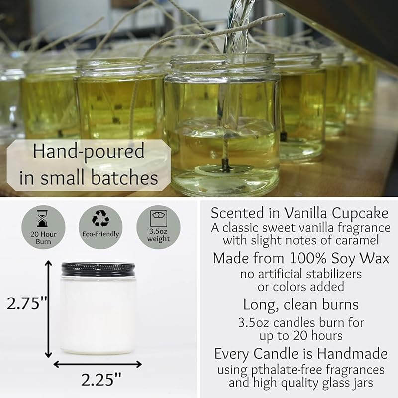 Engaged AF Scented Soy Candle (Vanilla Cupcake, 3.5 oz)