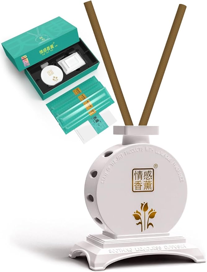 Next Gen Secure Healthy Office Home Set with Liquidless Essential Oil Fragrance Reed Diffuser