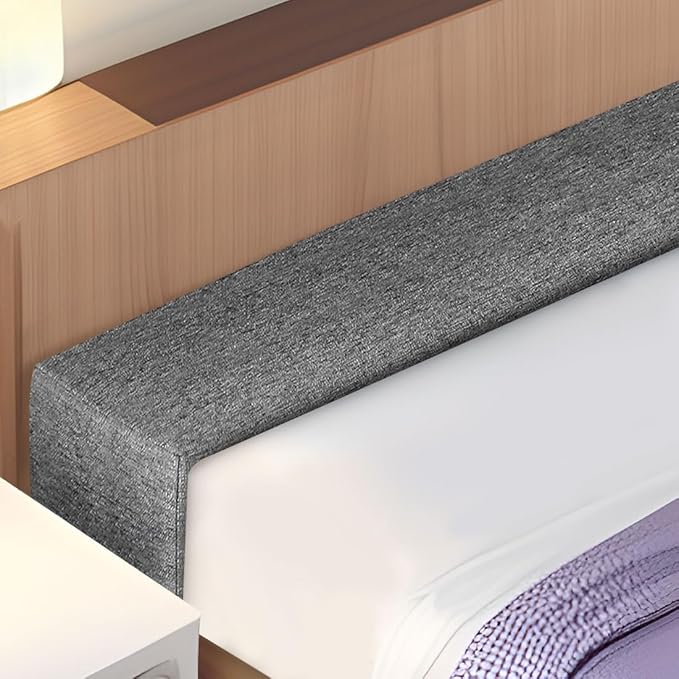 Bed Gap Filler,High-Density Bed Crack Filler with Removable Cover,Mattress Extender for Headboard Gap,Spacer Filler Between Mattress and Wall,Bed Wedge Gap Filler,Full Size,Dark Gray,54"x4"x12"